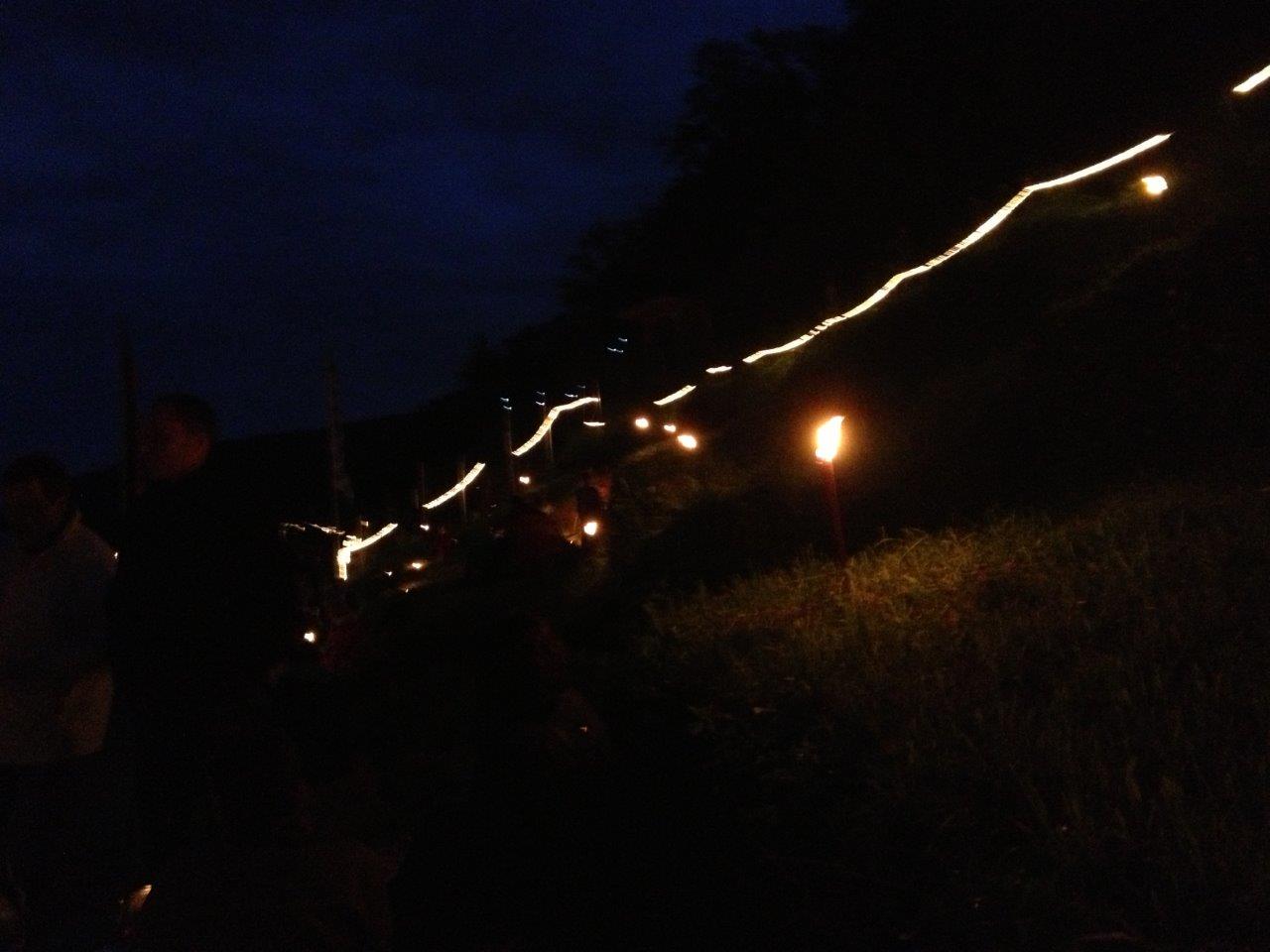 Weinberg in Flammen